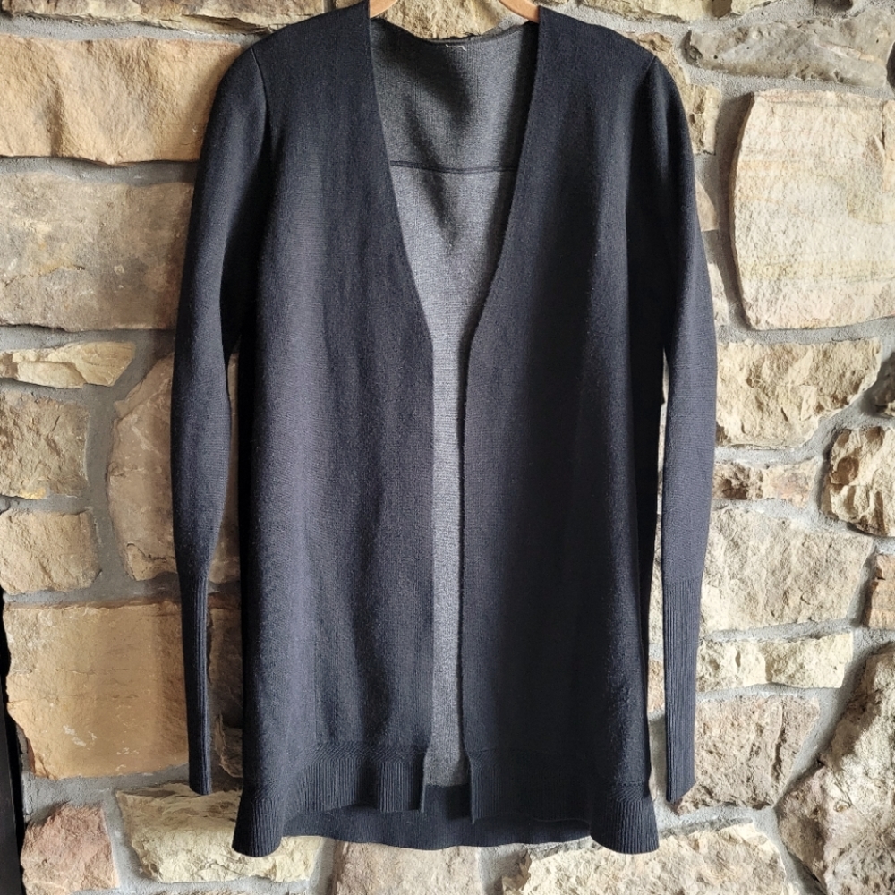 Lululemon City Street Cardigan 8 Black Heathered